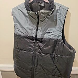 BMW Two-Tone Puffer Vest Womens Size Xl